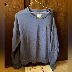 Aerie Offline Medium Cool Blue Long Sleeve T Shirt Size